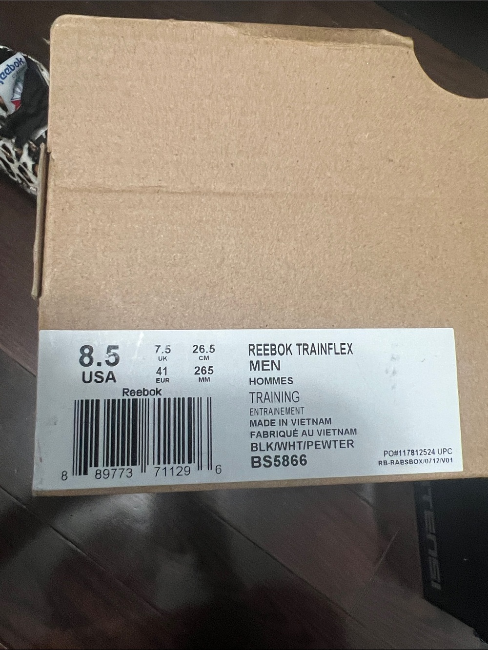 Reebok Leopard Print Lace-Up Sneakers - Black/Tan/White - Picture 2 of 6